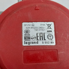 Legrand 5 552 89 Industrial Panel Mounting Socket A071496