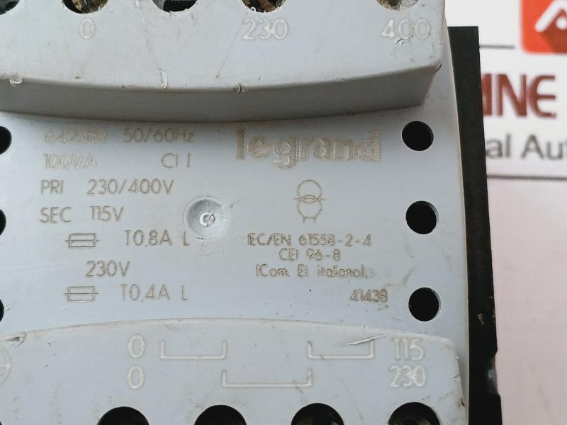 Legrand 642383 Isolation And Safety Transformer 100va 230/400v 50/60hz