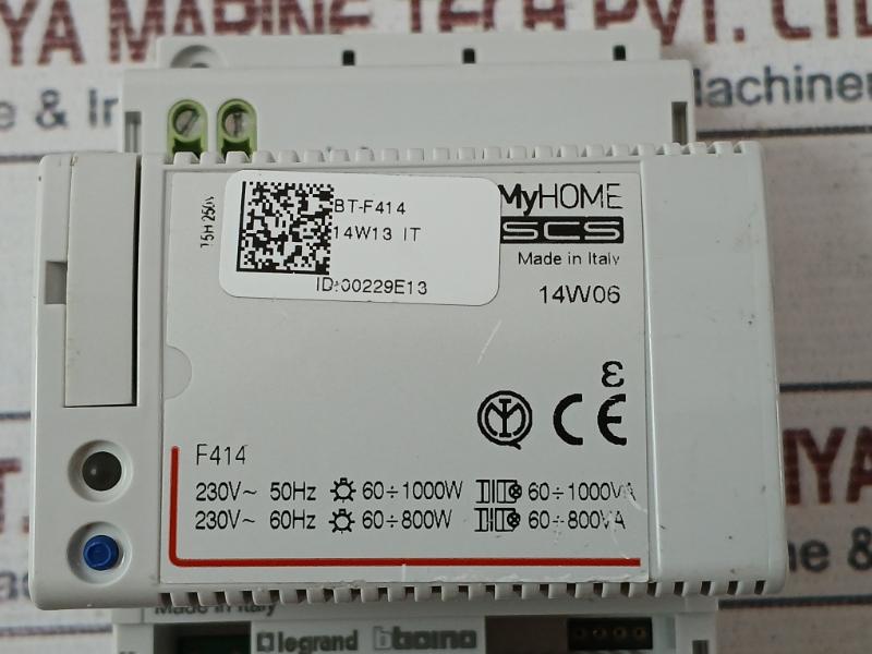 Legrand Bt-f414 Bus/Scs Din Controller 230V 60Hz 14W06