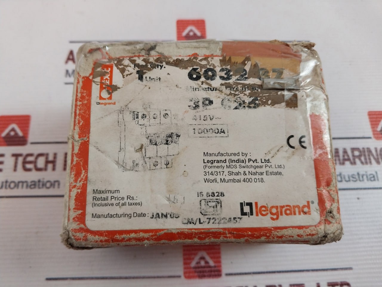 Legrand C25 3P Circuit Breaker 50/60Hz