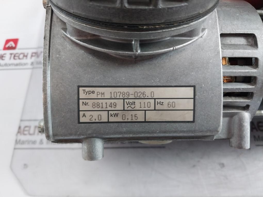 Legrand Pm 10789-026.0 881149 Vacuum Pump Assembly 110V 60 Hz 0.15 Kw