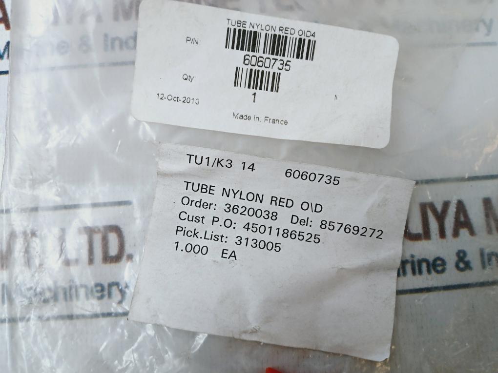 Legris 6060735 Nylon Red Tube O/D4
