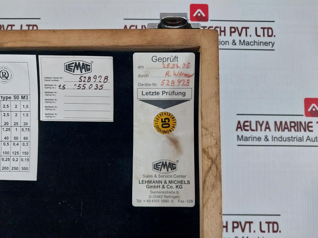 Lehmann & Michels Lemag 50-m3 Engine Indicator Set 150Bar 50Z1