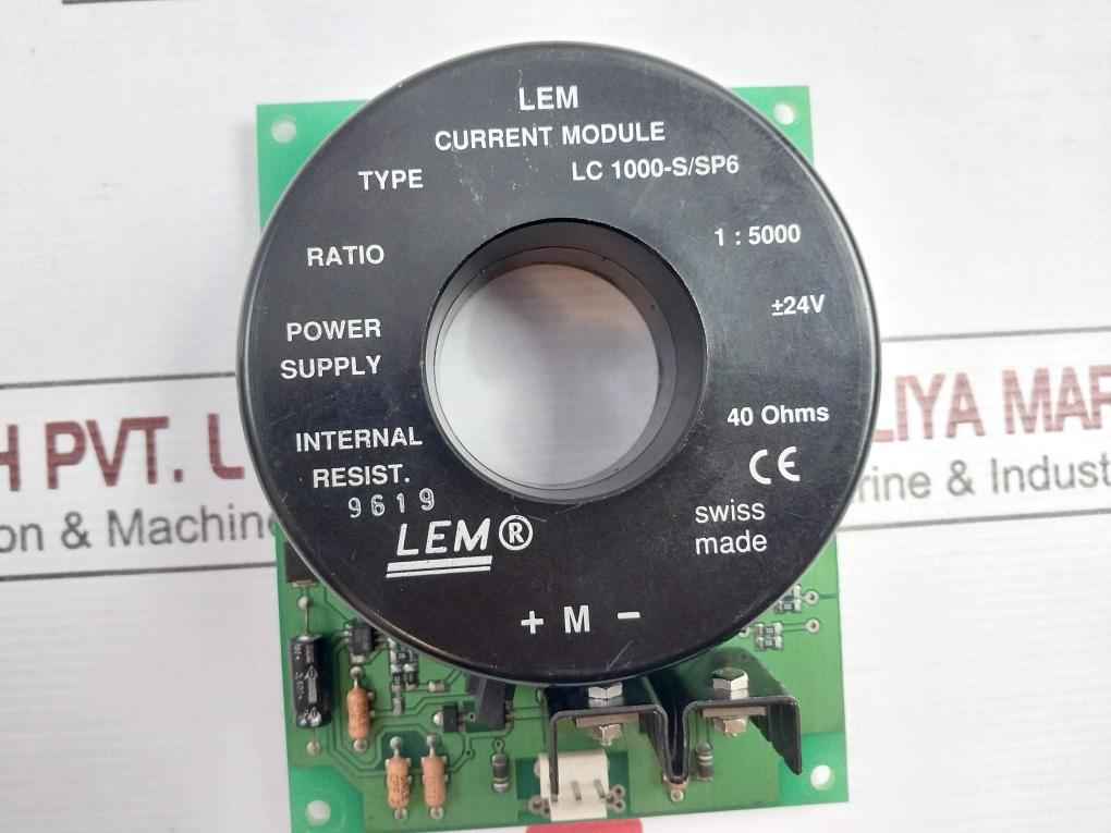 Lem Lc 1000-s/Sp6 Current Module Board 40Ohms F2C F1W 24V