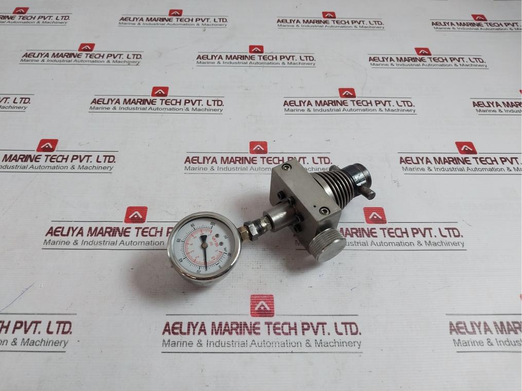 Lemag Ls 17557 Pressure Indicator Inhg -30 To 100Psi -1 To 7Bar 100 X Kpa