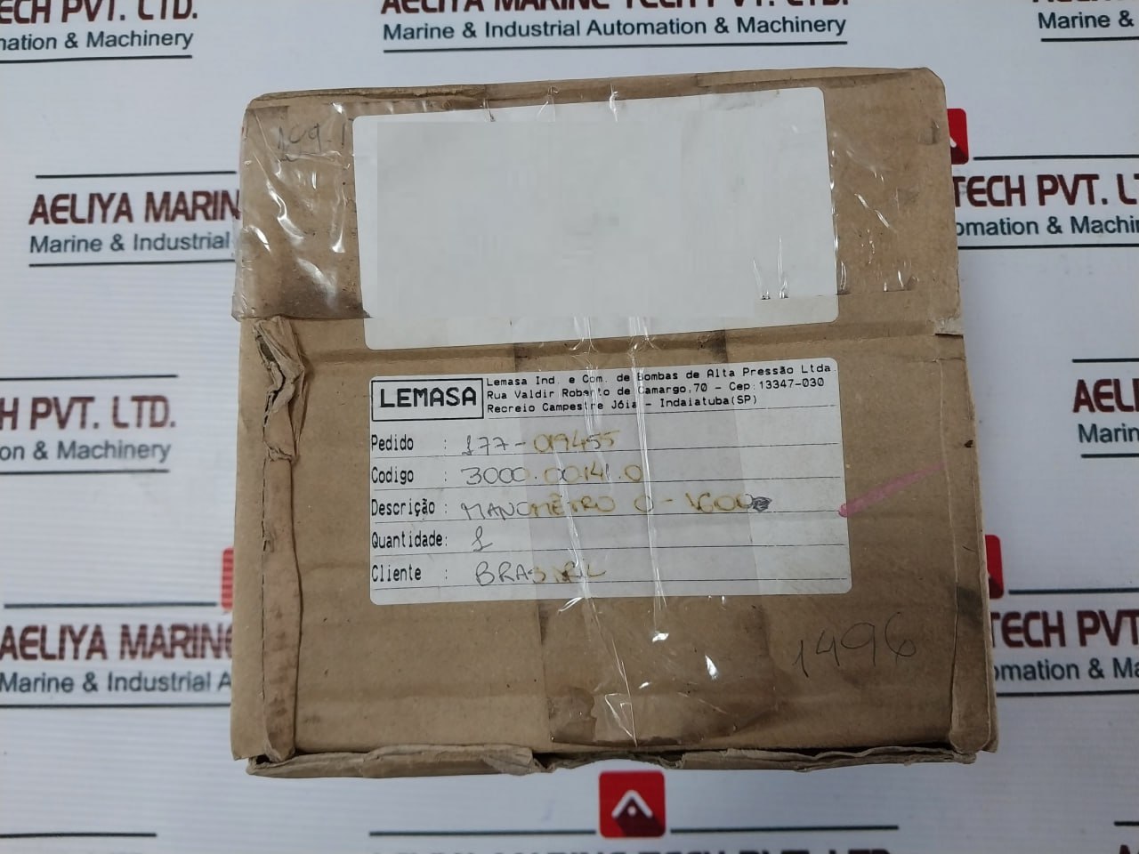 Lemasa 0-1600 Bar Safety Tubular Pressure Gauge 0-23000 Psi