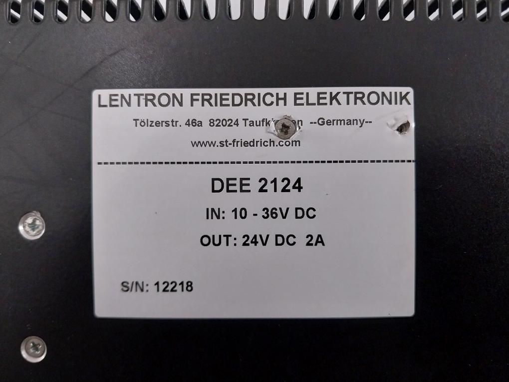 Lentron Friedrich Elektronik Dee 2124 Dc Power Supply 24V Dc 2A