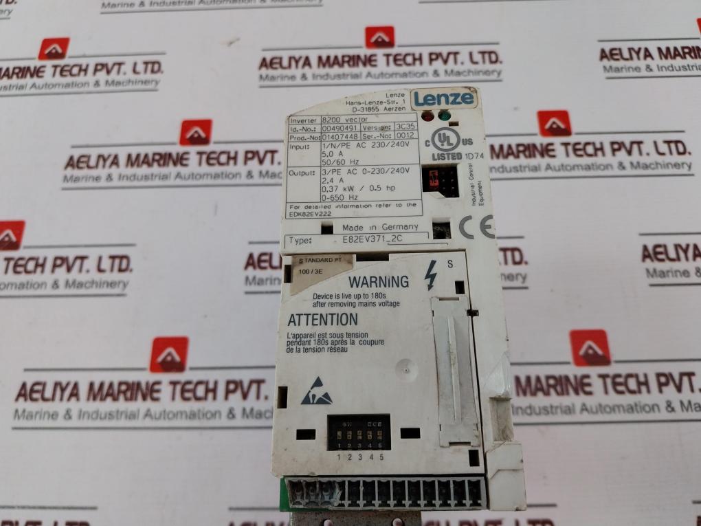 Lenze 8200 Vector E82Ev371_2C Inverter Ver 3C35