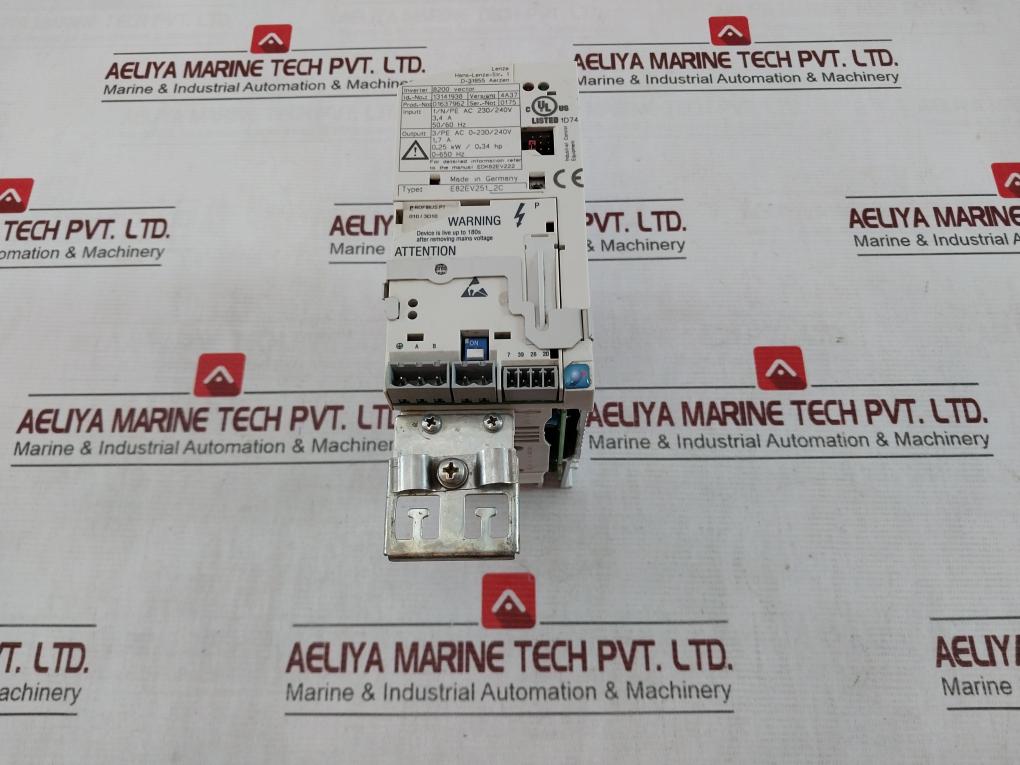 Lenze E82Ev251_2C 8200 Vector Frequency Inverter Ver 4A37 016379620175