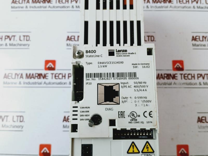 Lenze E84avsce1524sx0 Staeline C Inverter Drive 8400 Series 50/60hz 109p0424g301