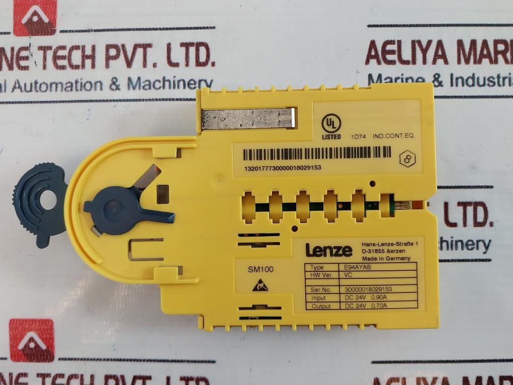 Lenze E94Amhe0074 Multi Drive Input-dc24V 0.90A Output-dc24V 0.70A