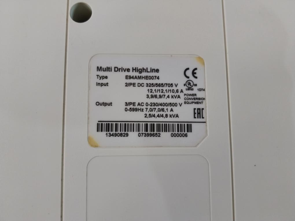 Lenze E94Amhe0074 Multi Servo Drive Highline (Not Working)