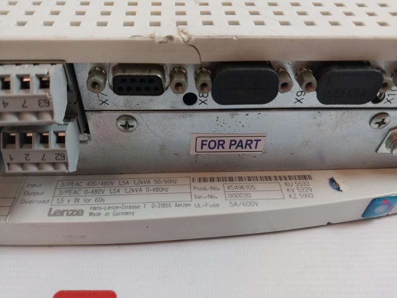 Lenze Evs9321-ep Servo Drive Inverter 24V Dc 2133 60A8 480V