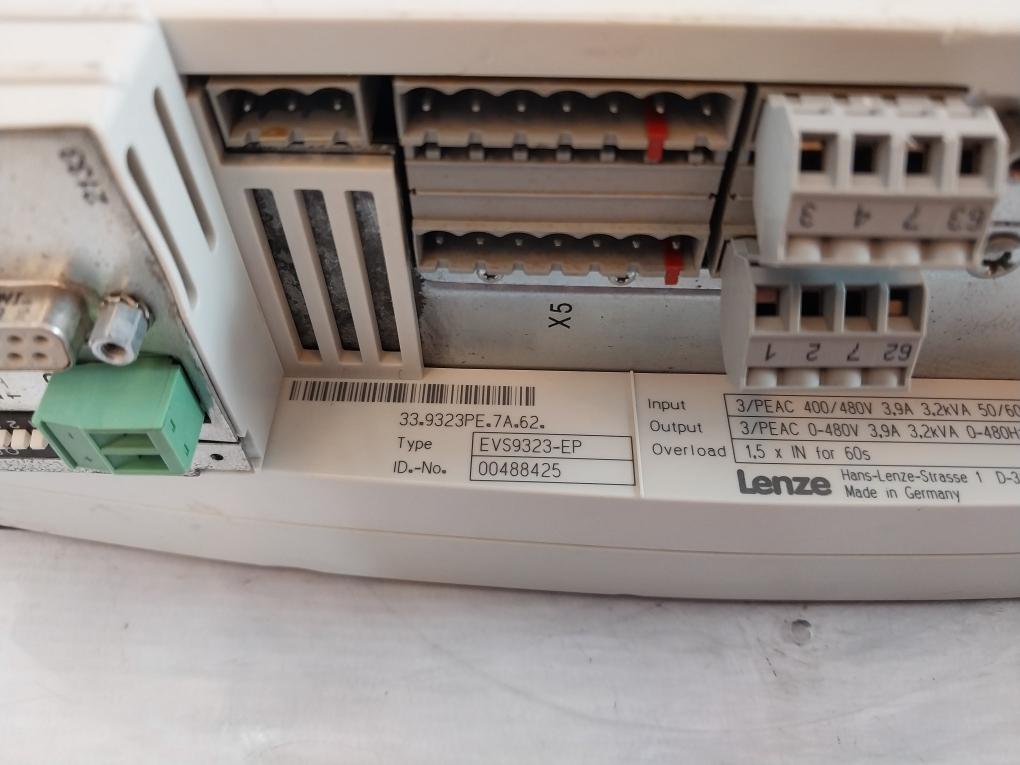 Lenze Evs9323-ep Profibus-dp Servo Inverter 00488425 24V Dc
