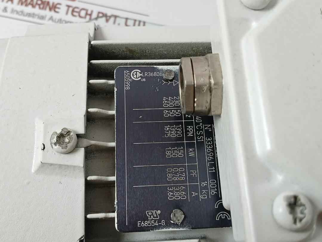Leroy Somer 3-ph Ls90L Angled Geared Motor Ip 55 6505998