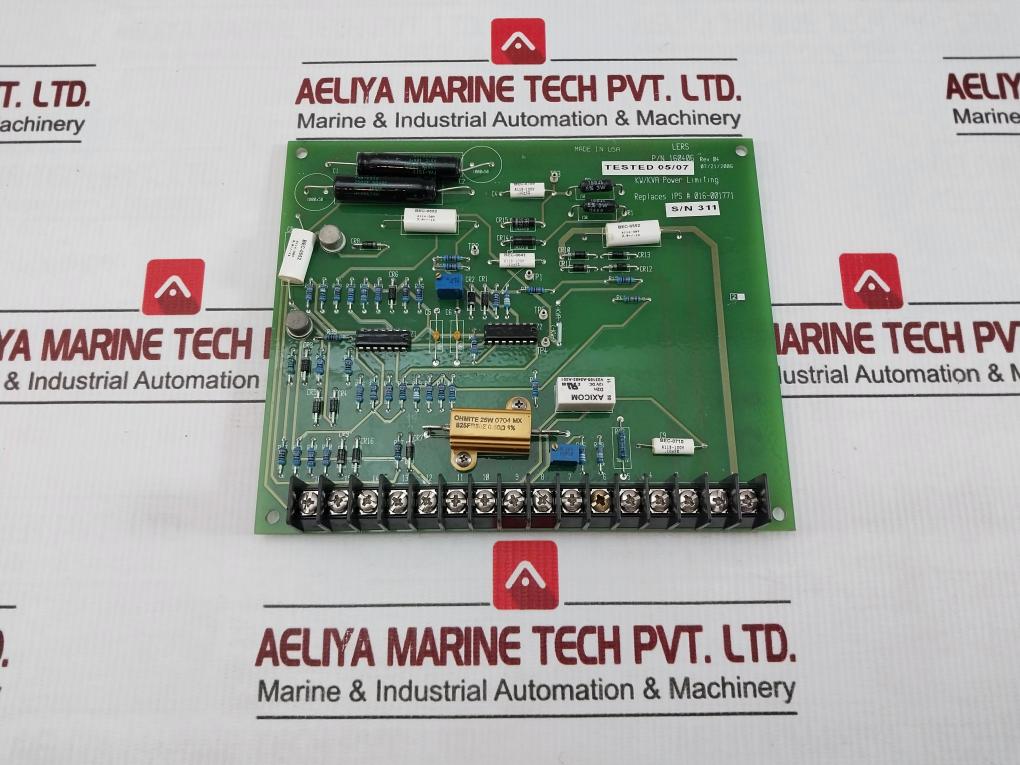 Lers Kw/Kva Power Limiting Board 160406