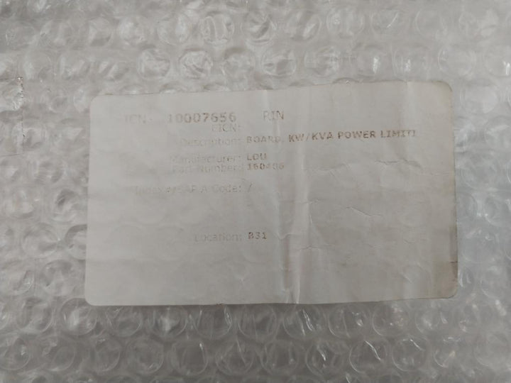 Lers Kw/Kva Power Limiting Board 160406