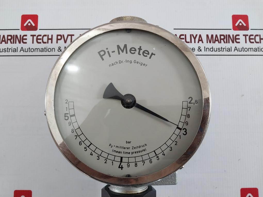 Leutert Pi-meter Mean Time Pressure Indicator Set 2.6-5.2 Bar 8292