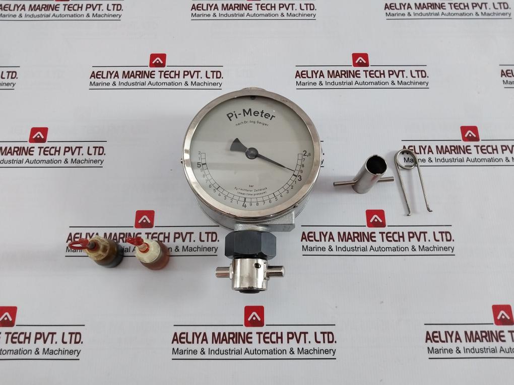 Leutert Pi-meter Mean Time Pressure Indicator Set 2.6-5.2 Bar 8292