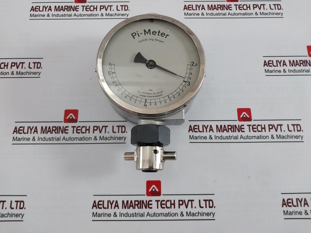 Leutert Pi-meter Mean Time Pressure Indicator Set 2.6-5.2 Bar 8292
