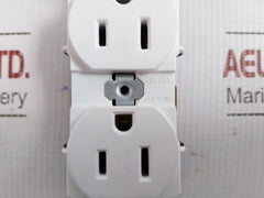 15A-125V Duplex Receptacle With Faceplate Leviton
