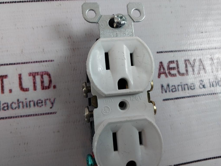 Lot of 10X Leviton 5320-WCP Duplex Receptacle 15A 125V