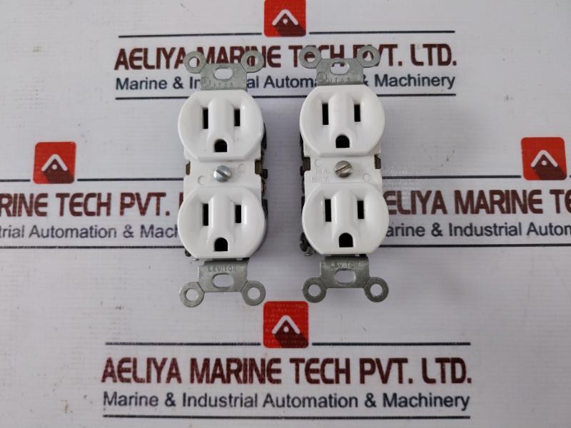 Lot of 2X Leviton Duplex Receptacle 15A 125V