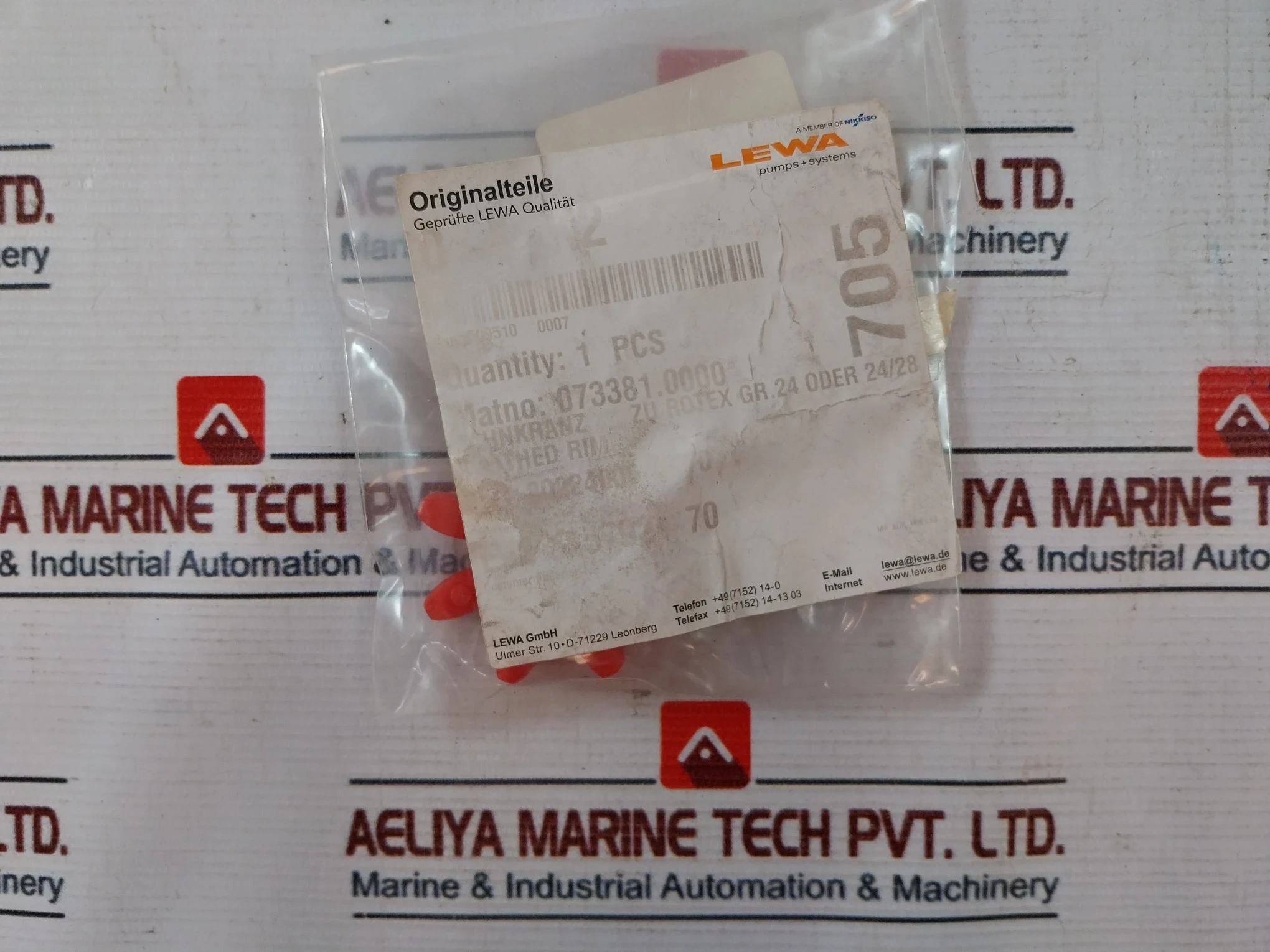 Lewa P-6267A O-ring Connecting Rod Ball Valve P-6267A.0019