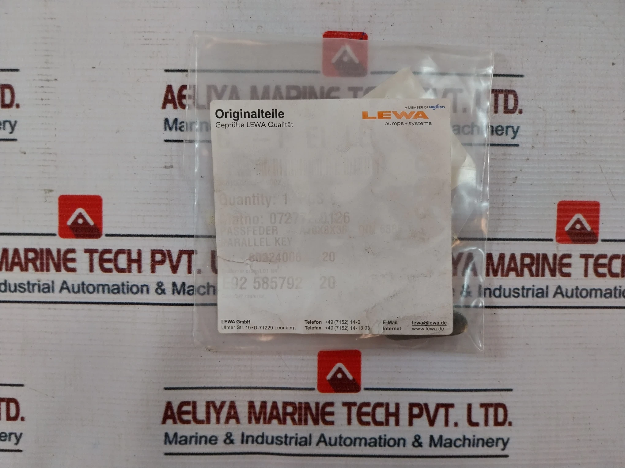 Lewa P-6267A O-ring Connecting Rod Ball Valve P-6267A.0019