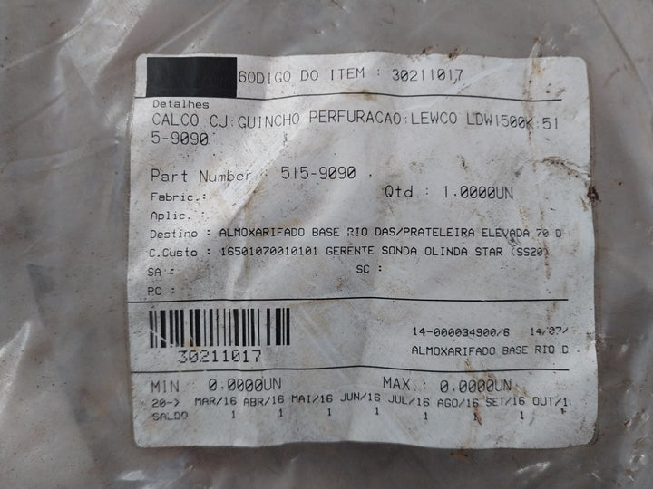 Lewco 515-9090 Shim Bearing Retainer Set For Drawworks Ldw 1500K, 515-9089