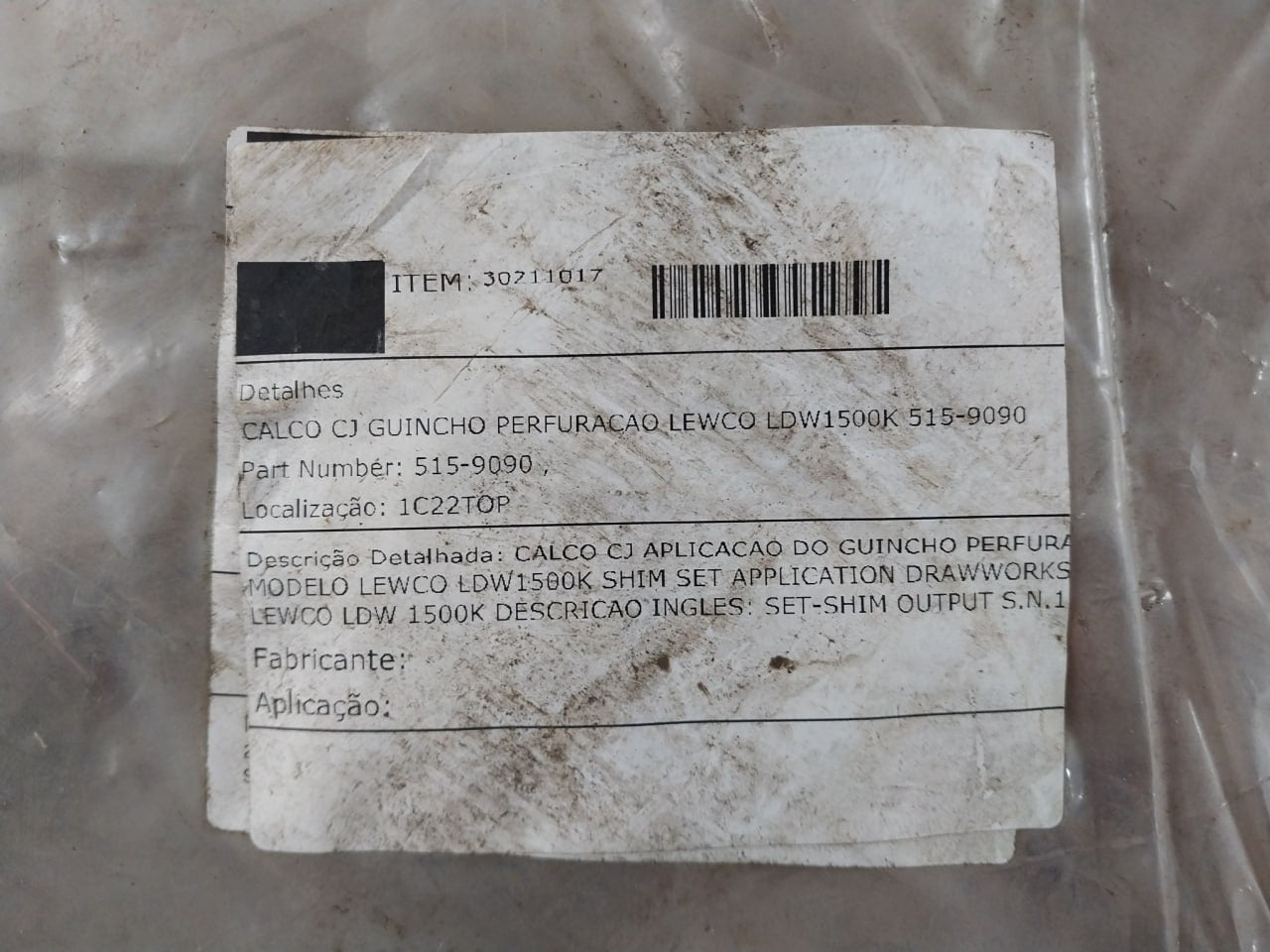 Lewco 515-9090 Shim Bearing Retainer Set For Drawworks Ldw 1500K, 515-9089