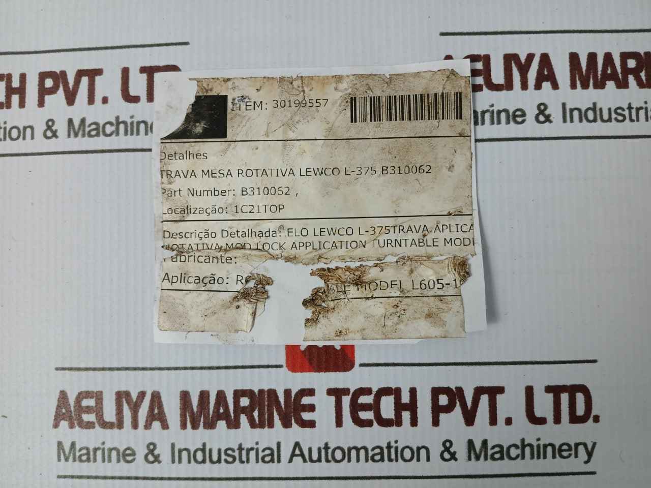 Lewco B310062 L-375 Lock Application For Turntable Mod Rev 03 1503636070