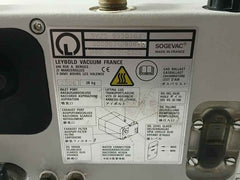 Leybold Sv25 9550363 Sogevac Vacuum Pump 3000071090810 200v 5.5a 60hz