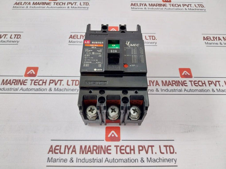 Lg Abe 63A Molded Circuit Breaker 60A Ac600V 2.5Ka Ac660V Ac460V 5Ka Ac220V 10Ka