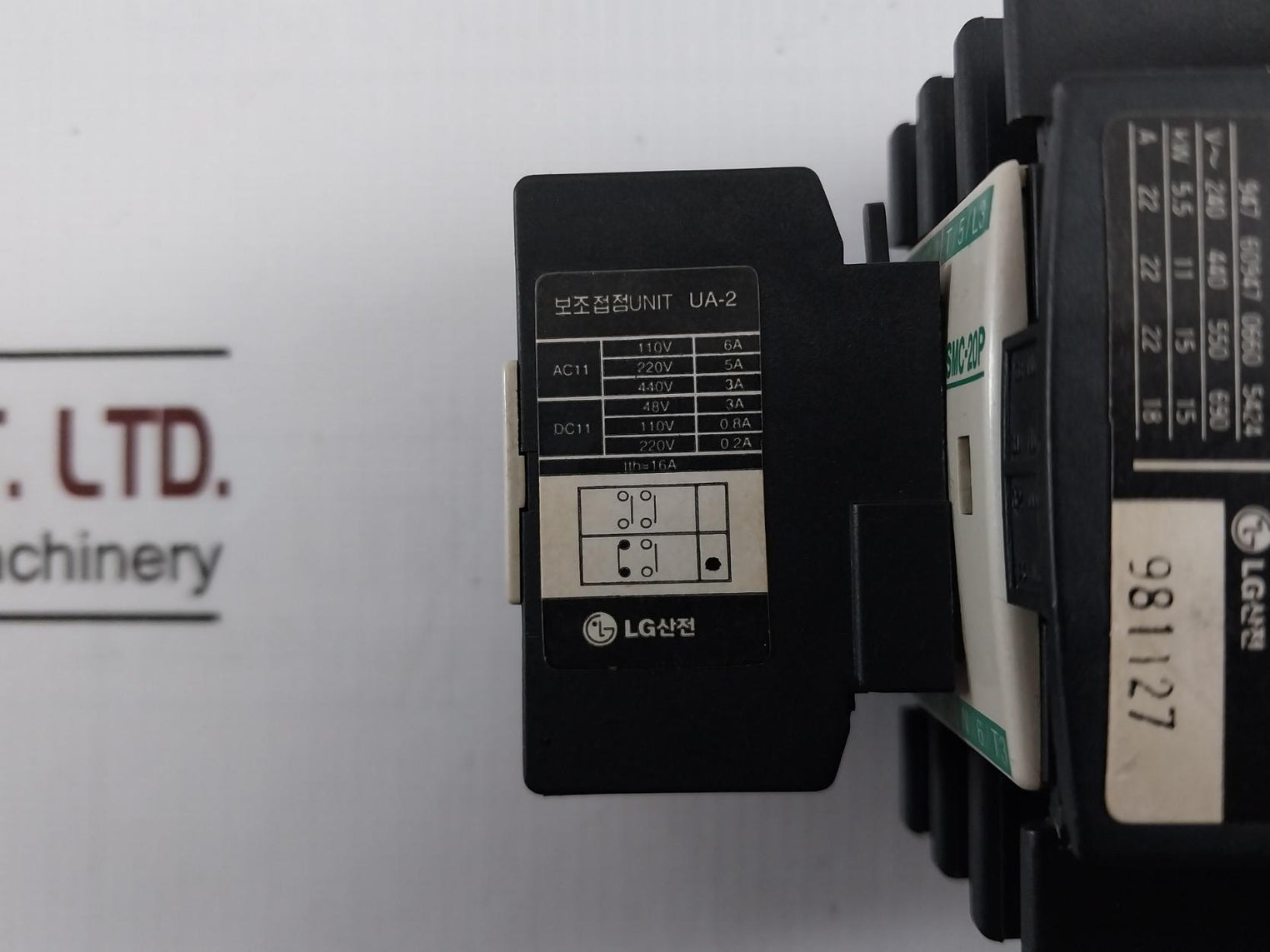Lg Smc(D)-20P Ac Magnetic Contactor W/ Auxiliary Contact Unit Ua-2 200-220V 60Hz 690V