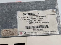 Lg Sv008Ig-4 Svc Adjustable Frequency Inverter Drive 380-480V 3Phase 5.3A
