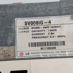 Lg Sv008Ig-4 Svc Adjustable Frequency Inverter Drive 380-480V 3Phase 5.3A