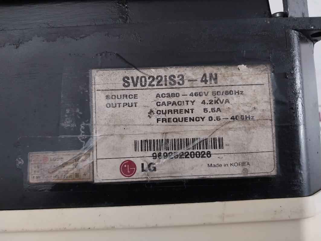 Lg Sv022Is3-4N Ac Motor Speed Controller Drive Ac380-460V 50/60Hz (Not Working)