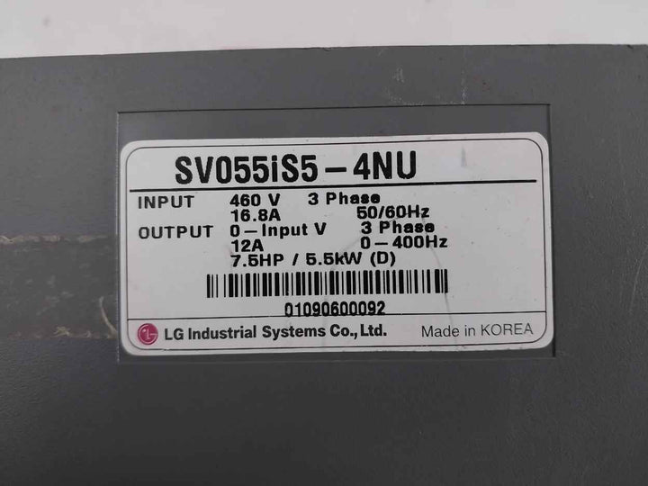 Lg Sv055Is5-4Nu Variable Frequency Drive 3Phase 50/60Hz Sv-is5 (Not Working)