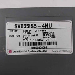 Lg Sv055Is5-4Nu Variable Frequency Drive 3Phase 50/60Hz Sv-is5 (Not Working)