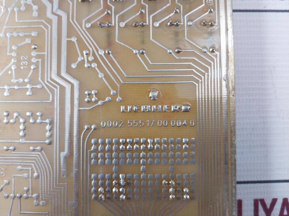 Liebherr 0002 555 17 00 004 0 Printed Circuit Board Card 9256239