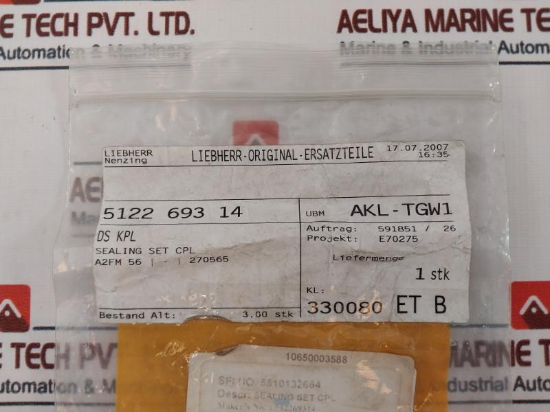 Liebherr 241031 Ggg Fp Sealing Set Cpl 512269314