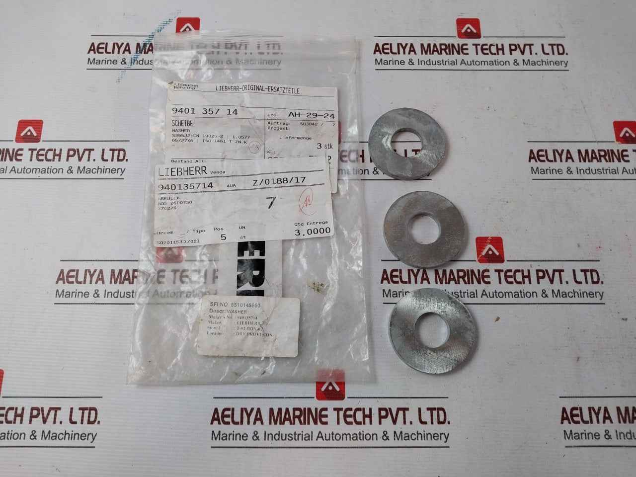 Liebherr 411515014 Assorted Fastener &amp; Fitting Lot Bos 2600730, Bos 2600/30