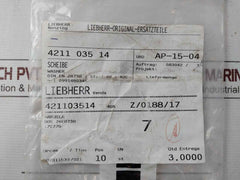 Liebherr 411515014 Assorted Fastener &amp; Fitting Lot Bos 2600730, Bos 2600/30