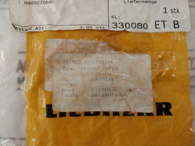 Liebherr 512113214 Sealing Set Cpl, 5510132211, 35-52-6/5