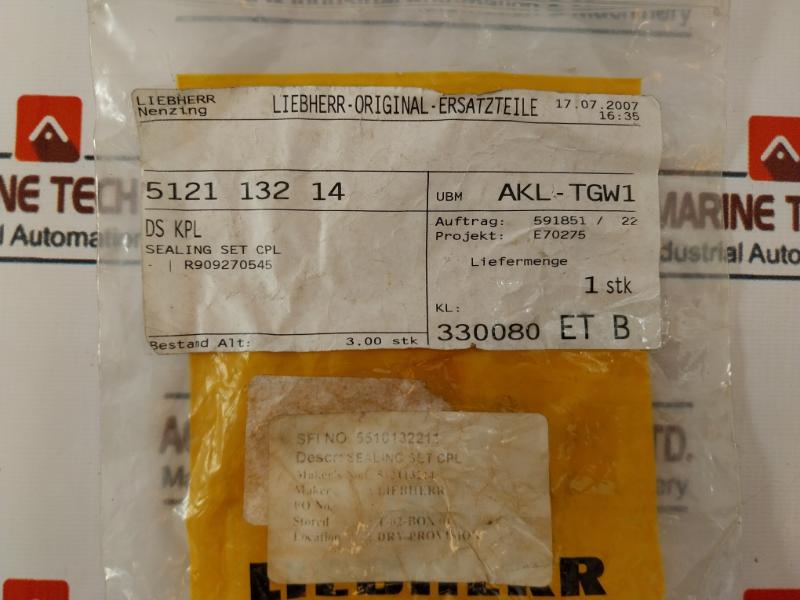 Liebherr 512113214 Sealing Set Cpl, 5510132211, 35-52-6/5