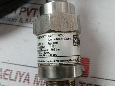 Liebherr 691853414 Pressure Transmitter 0301 0-400 Bar
