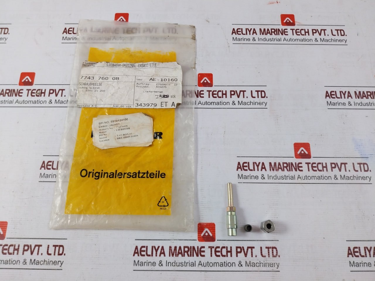 Liebherr 774376008 Stainless Steel Screw Sleeve Concrete Anchor Bolt