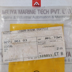Liebherr 927196103 Gasket For Crane Model Mpc?1900?60D