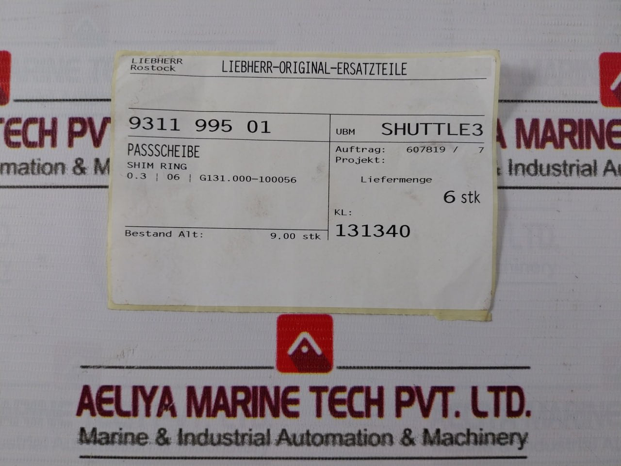 Liebherr 9311 995 01 Shim Ring Set 0.3 06